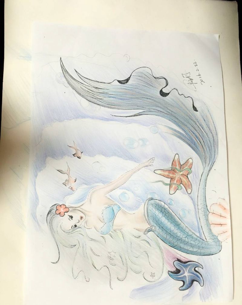 原创美人鱼纹身图片