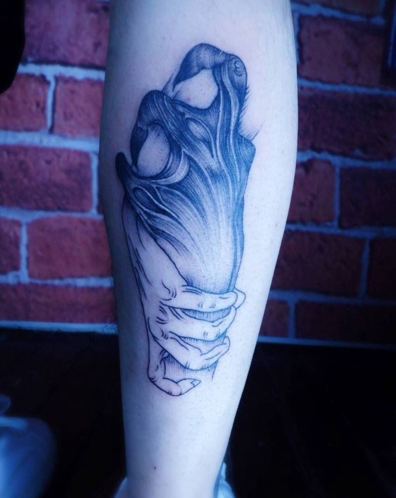 雨针.握手！纹身图片