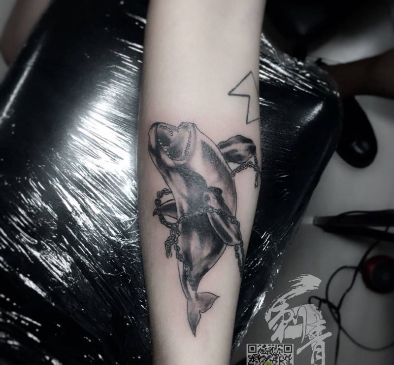 鲸鱼纹身图片