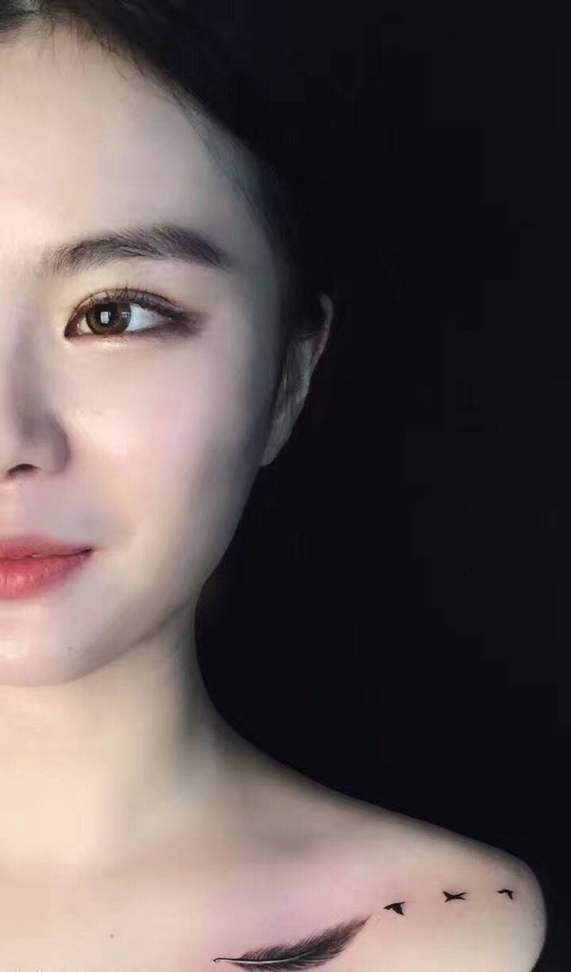 羽毛纹身图片