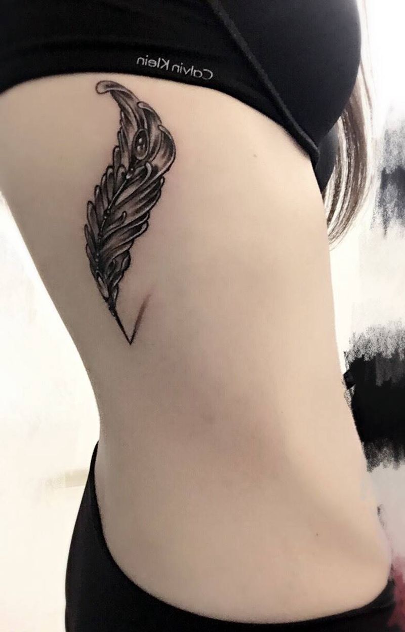 羽毛纹身图片