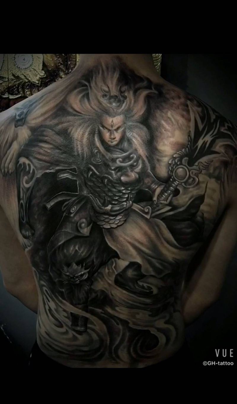 二郎神纹身图片