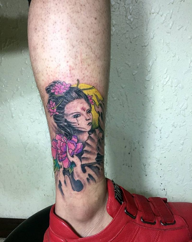 小艺妓纹身图片