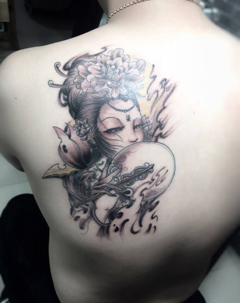 艺妓纹身图片