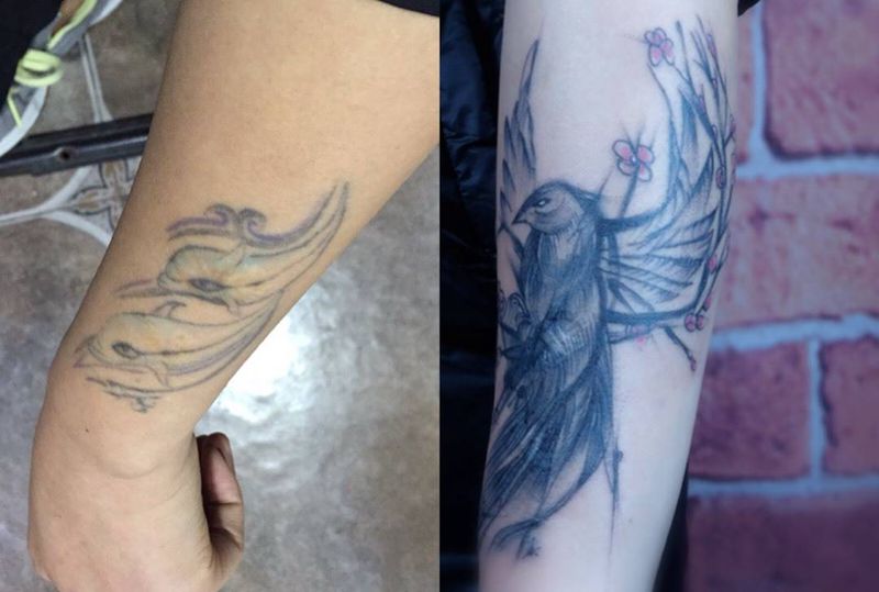 鸟纹身图片