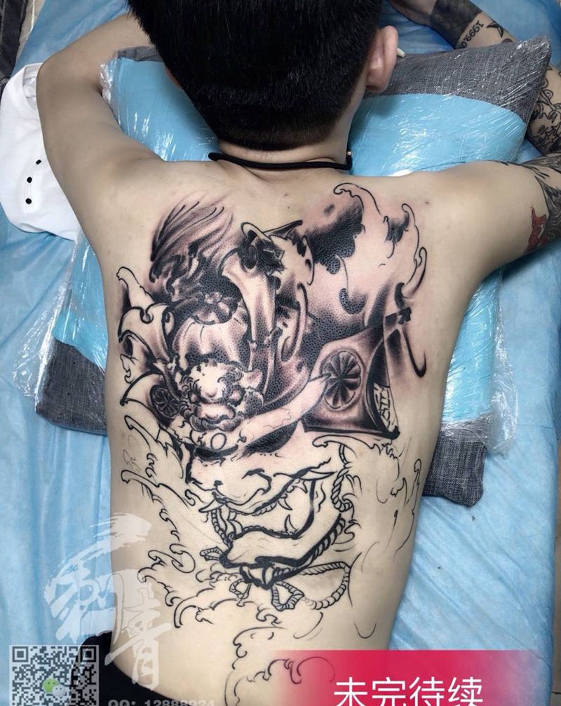 鬼武士 未完待续纹身图片