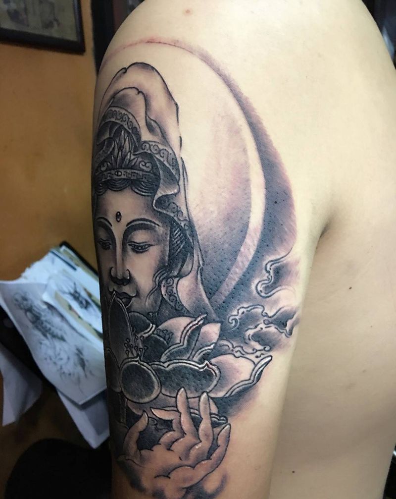 观音姐姐纹身图片