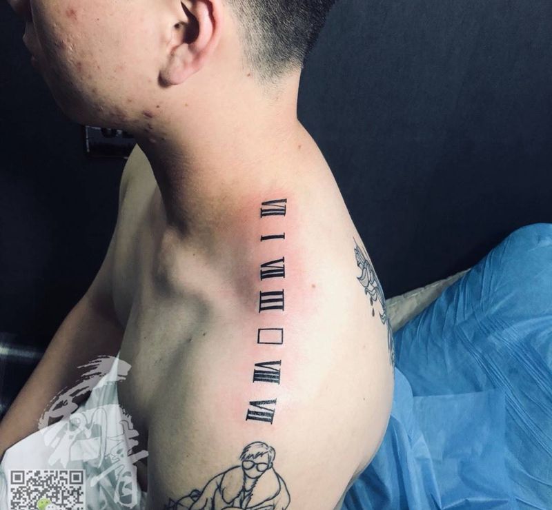 罗马数字纹身图片