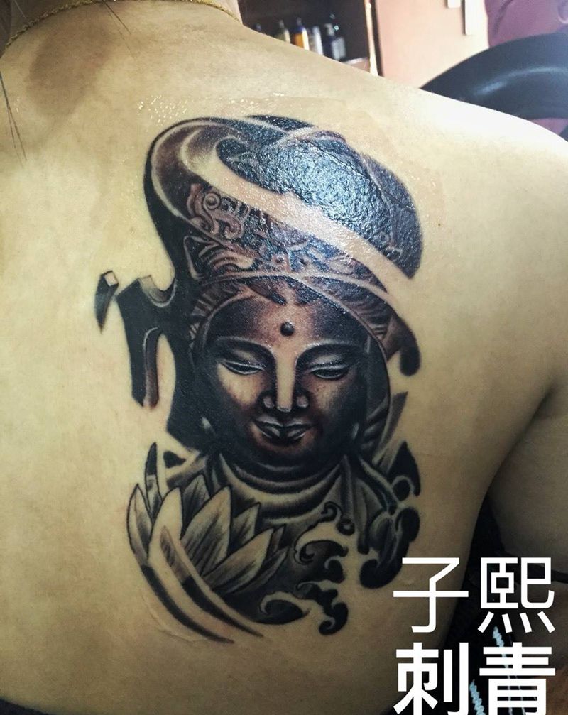 观音纹身图片