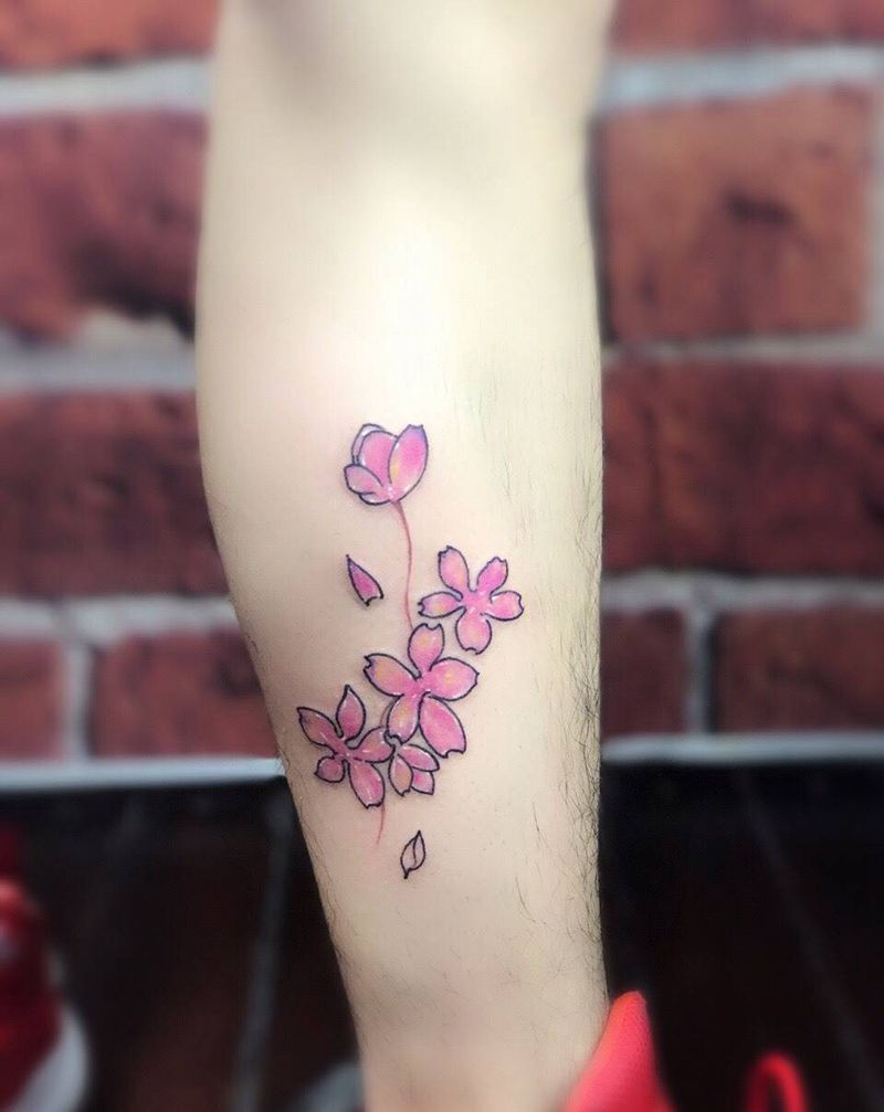 小花花纹身图片