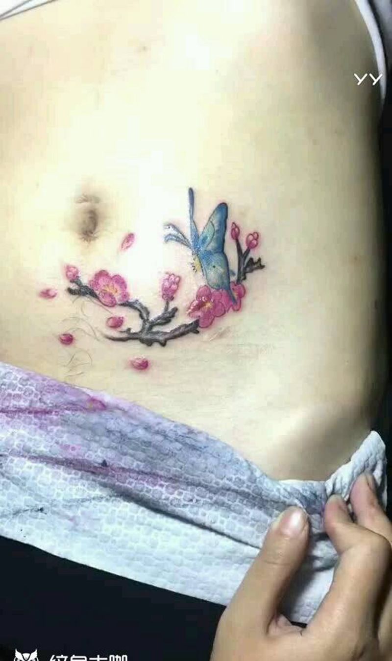 遮盖疤痕纹身图片