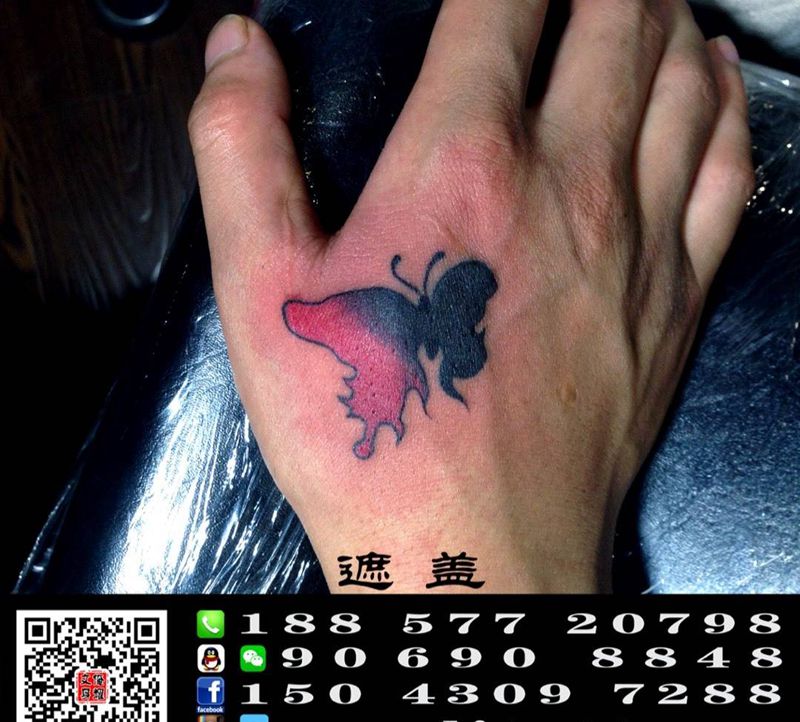 遮盖！纹身图片_成品手部传统清新动物原创纹身图案