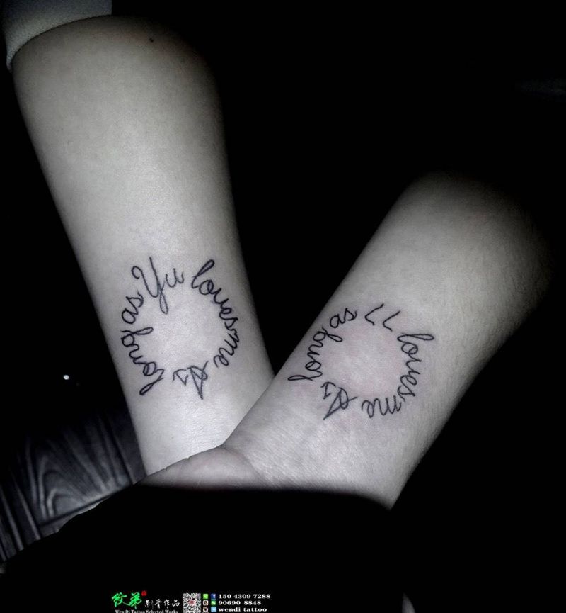 英文设计纹身图片_成品手臂清新字符纹身图案