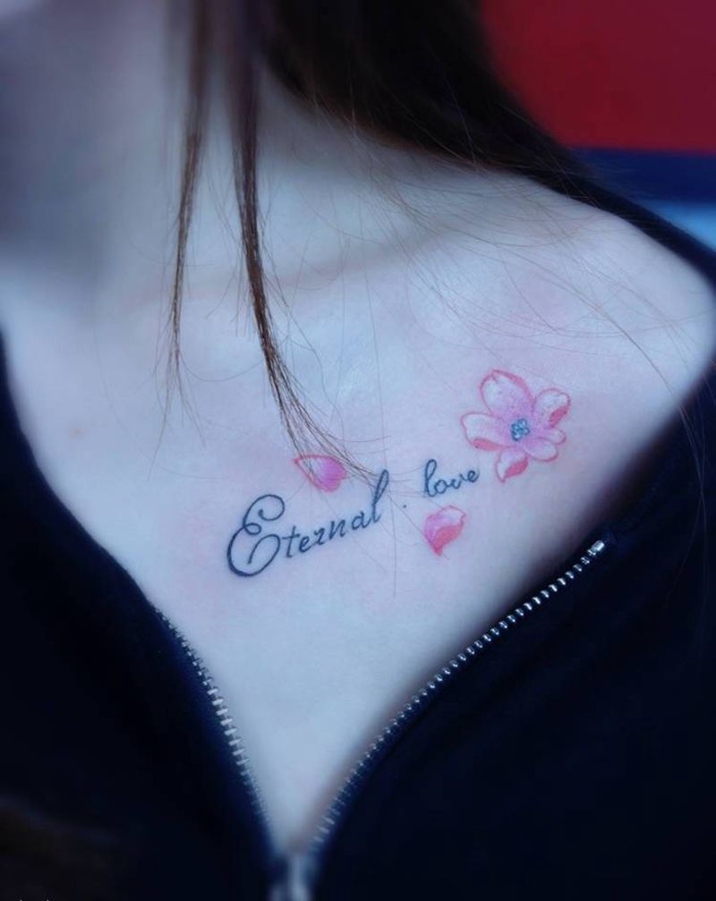 小花朵纹身图片