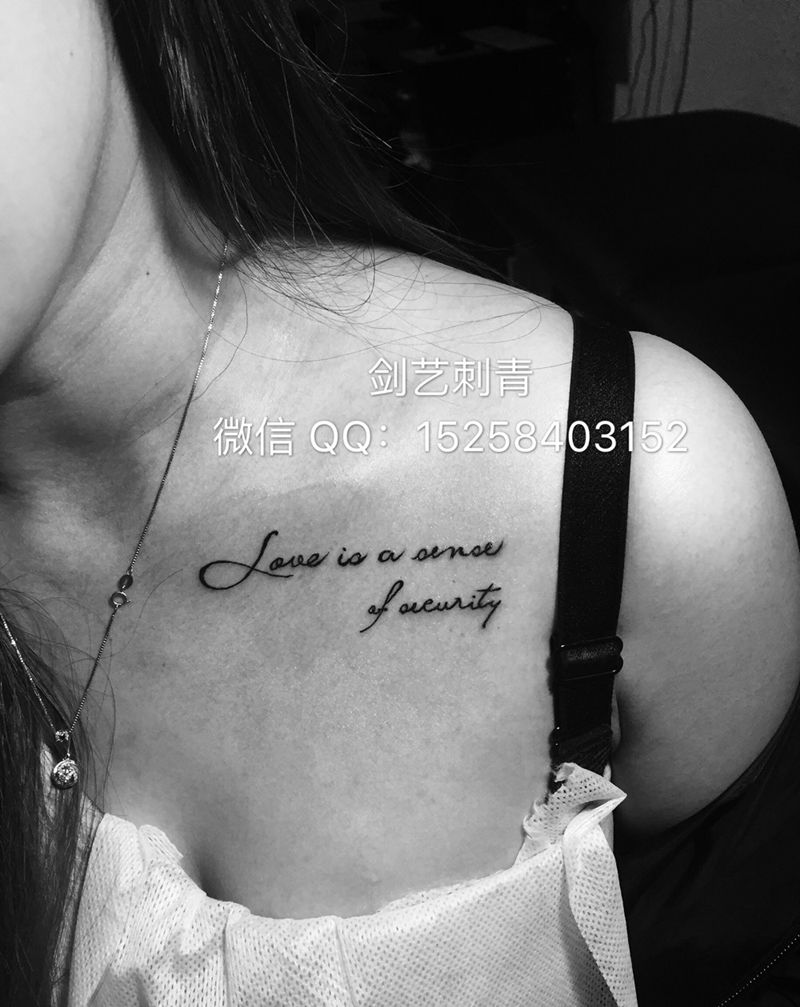 锁骨纹身纹身图片