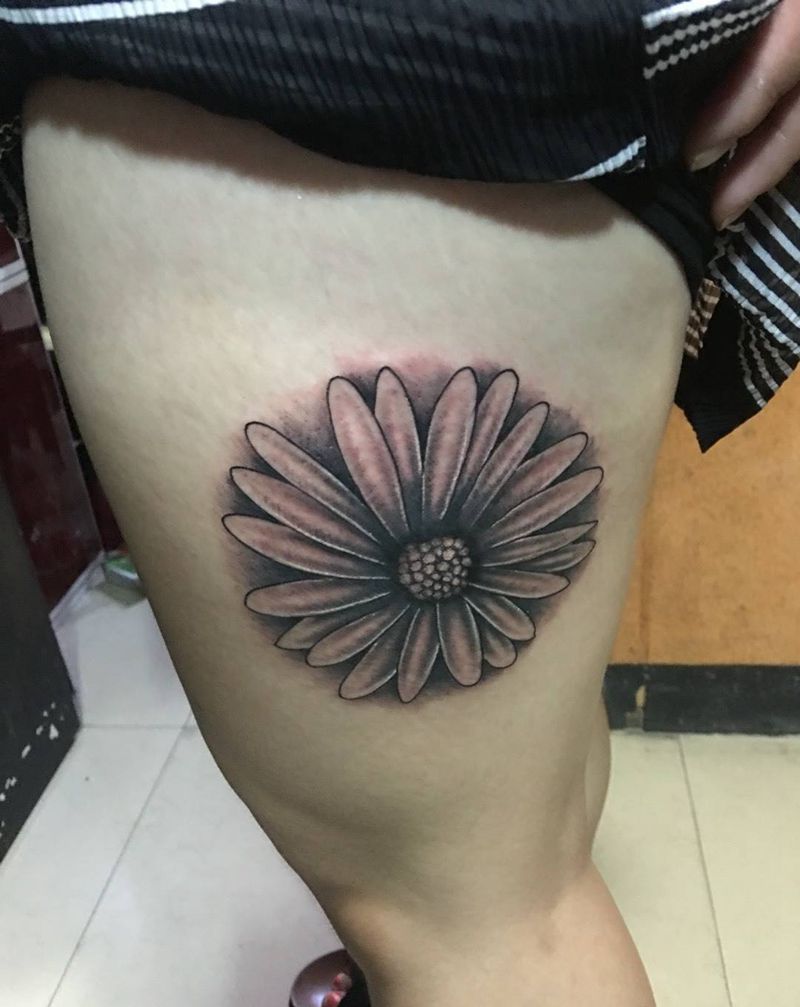 太阳花纹身图片