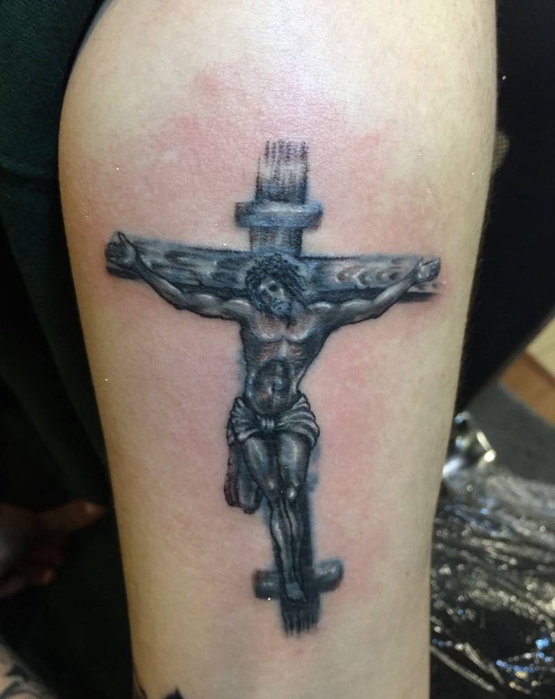 耶稣修改纹身图片