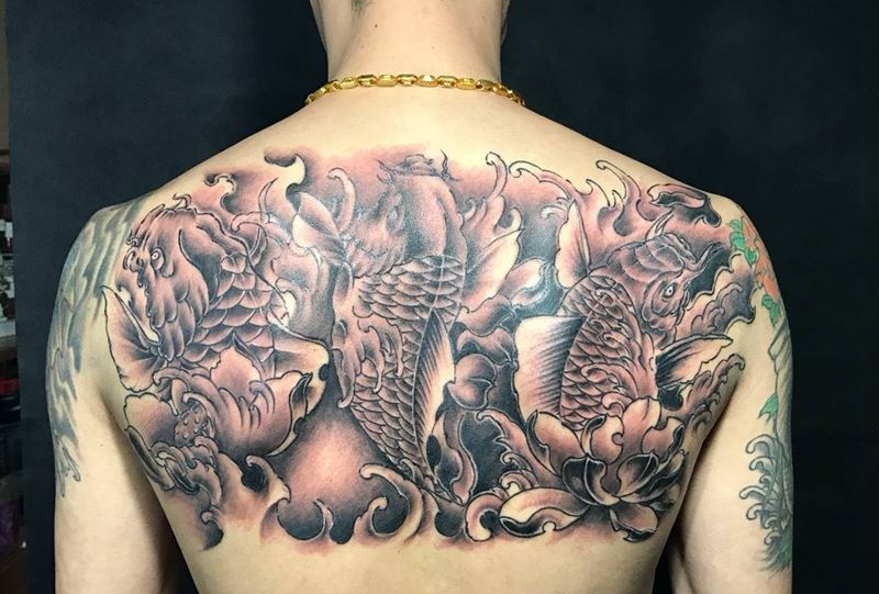 三文鱼刺身纹身图片