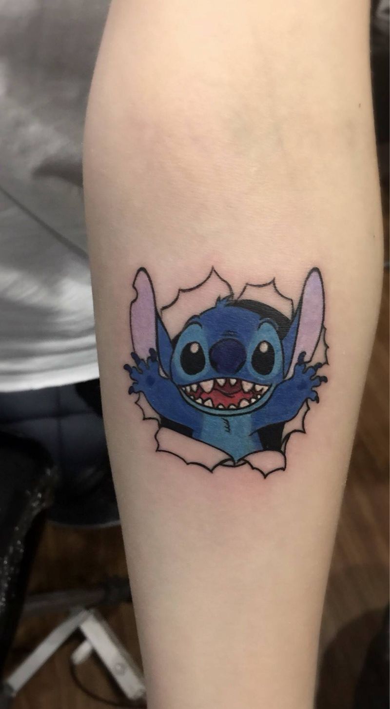 史迪奇纹身图片