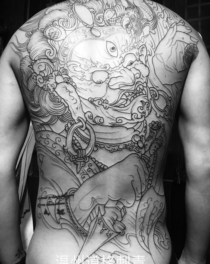 大黑天纹身图片