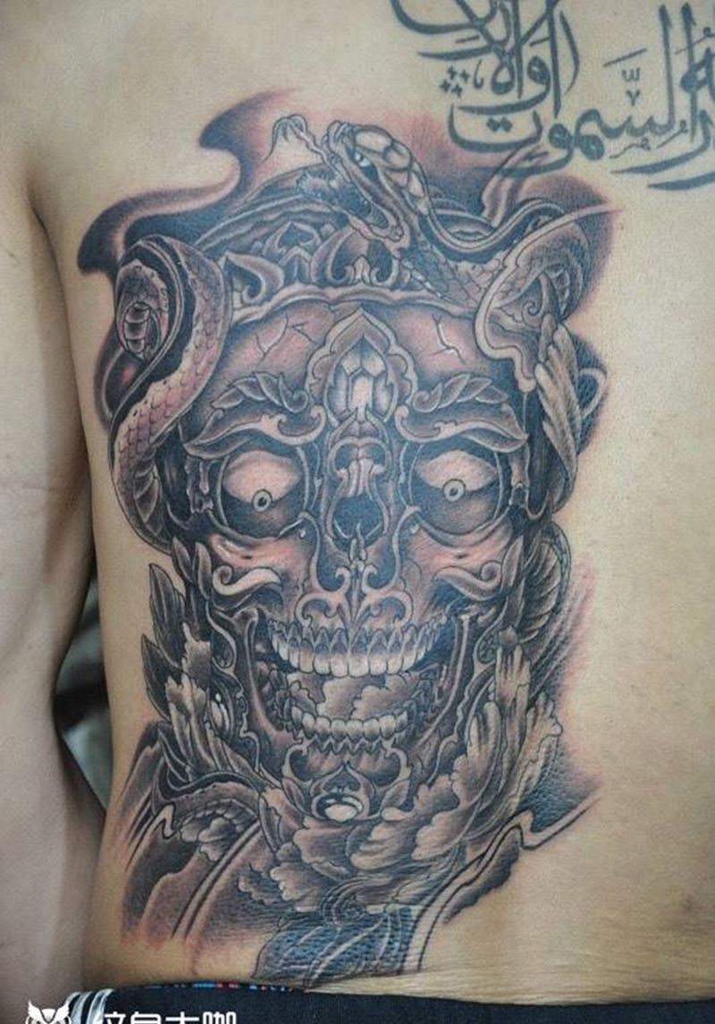 骼吧拉。纹身图片