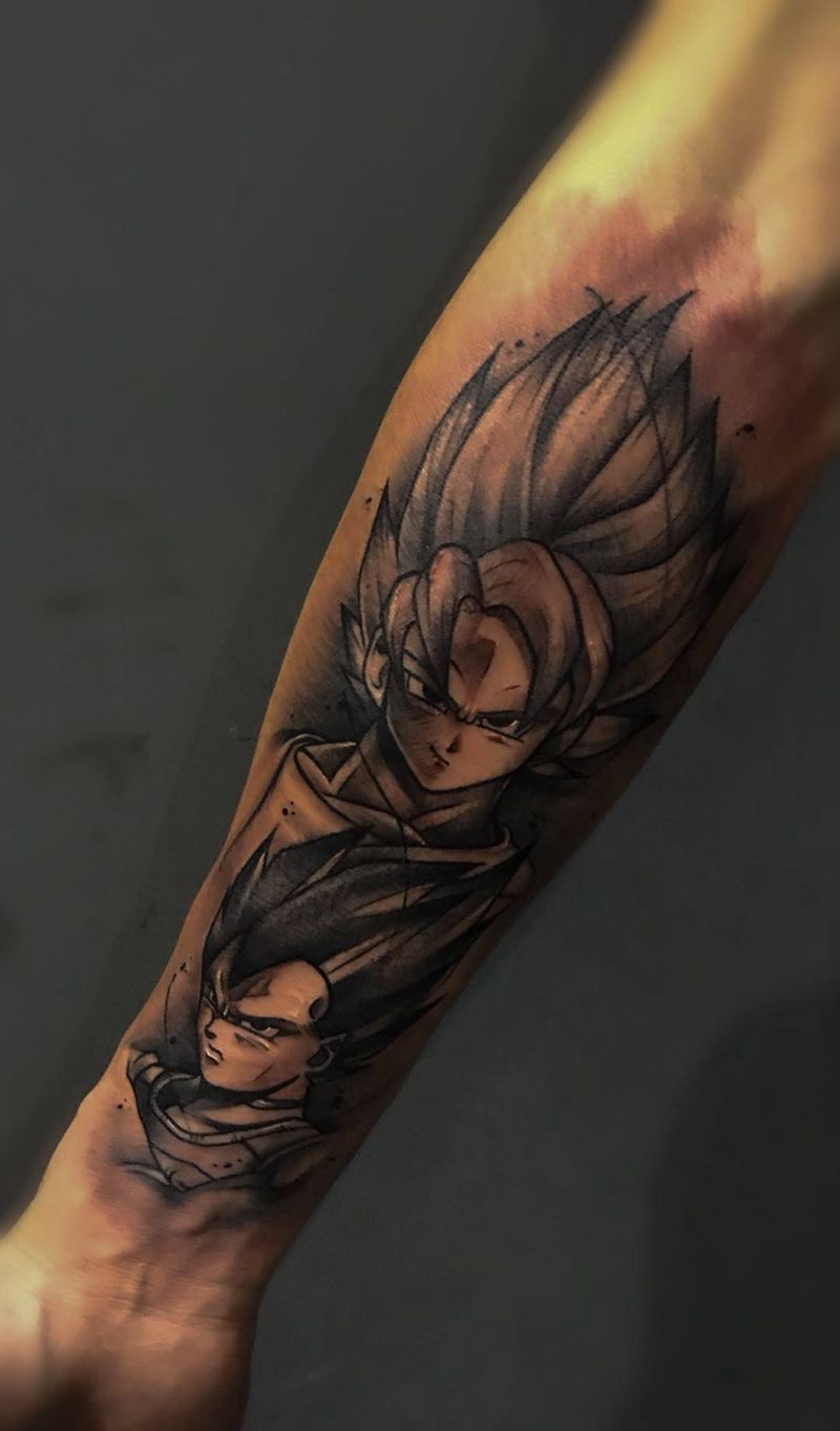 龙珠铁粉纹身图片