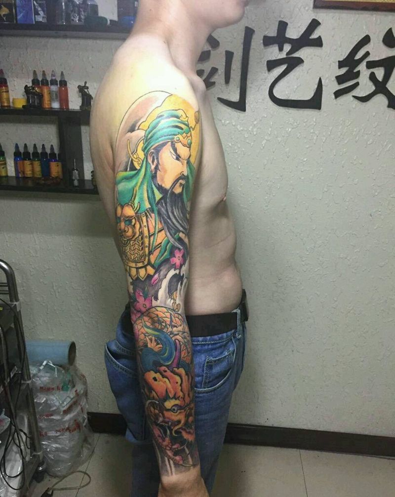 花臂纹身图片