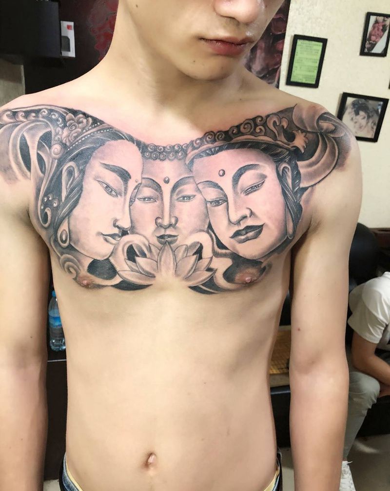 三面佛纹身图片