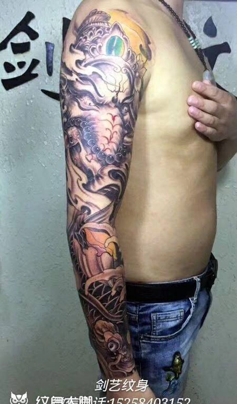花臂纹身图片