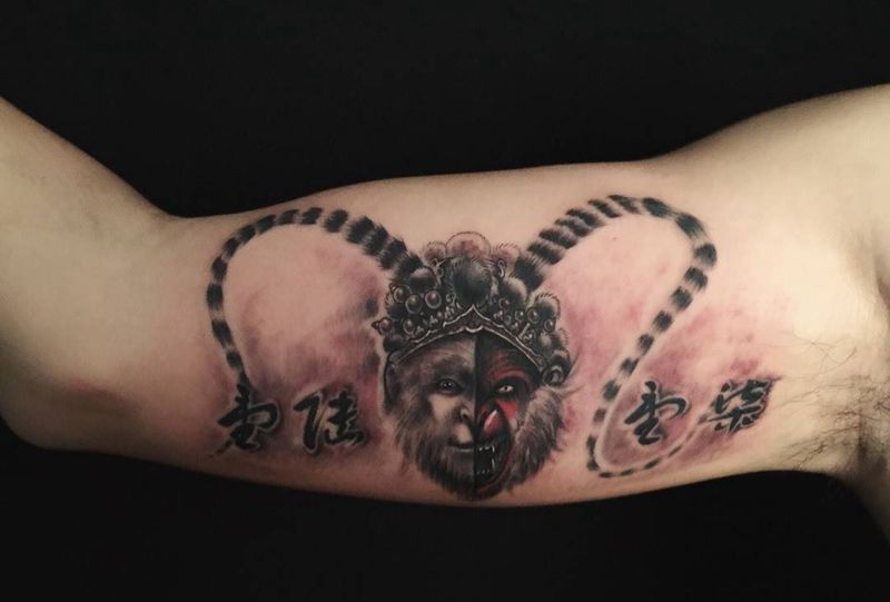 猴纹身图片