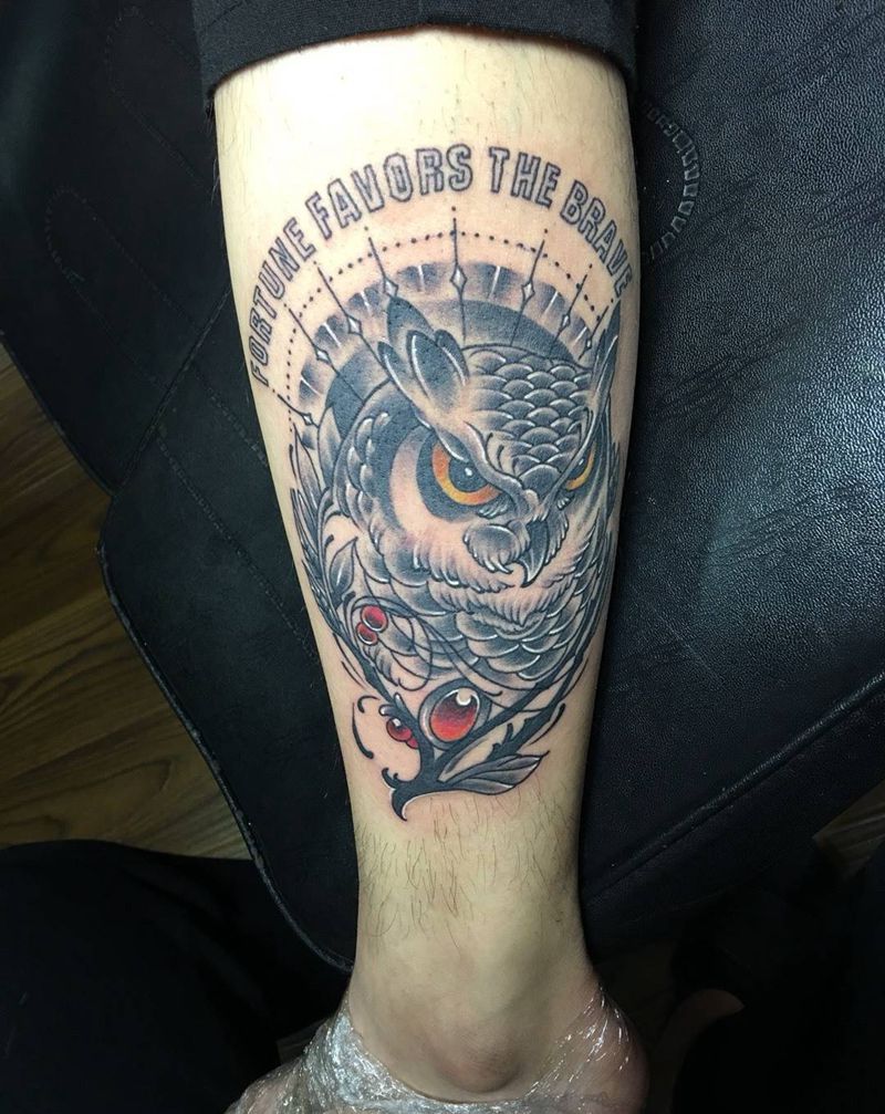 猫头鹰纹身图片