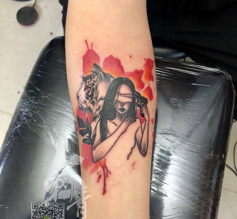 根据客人的意思纹身图片