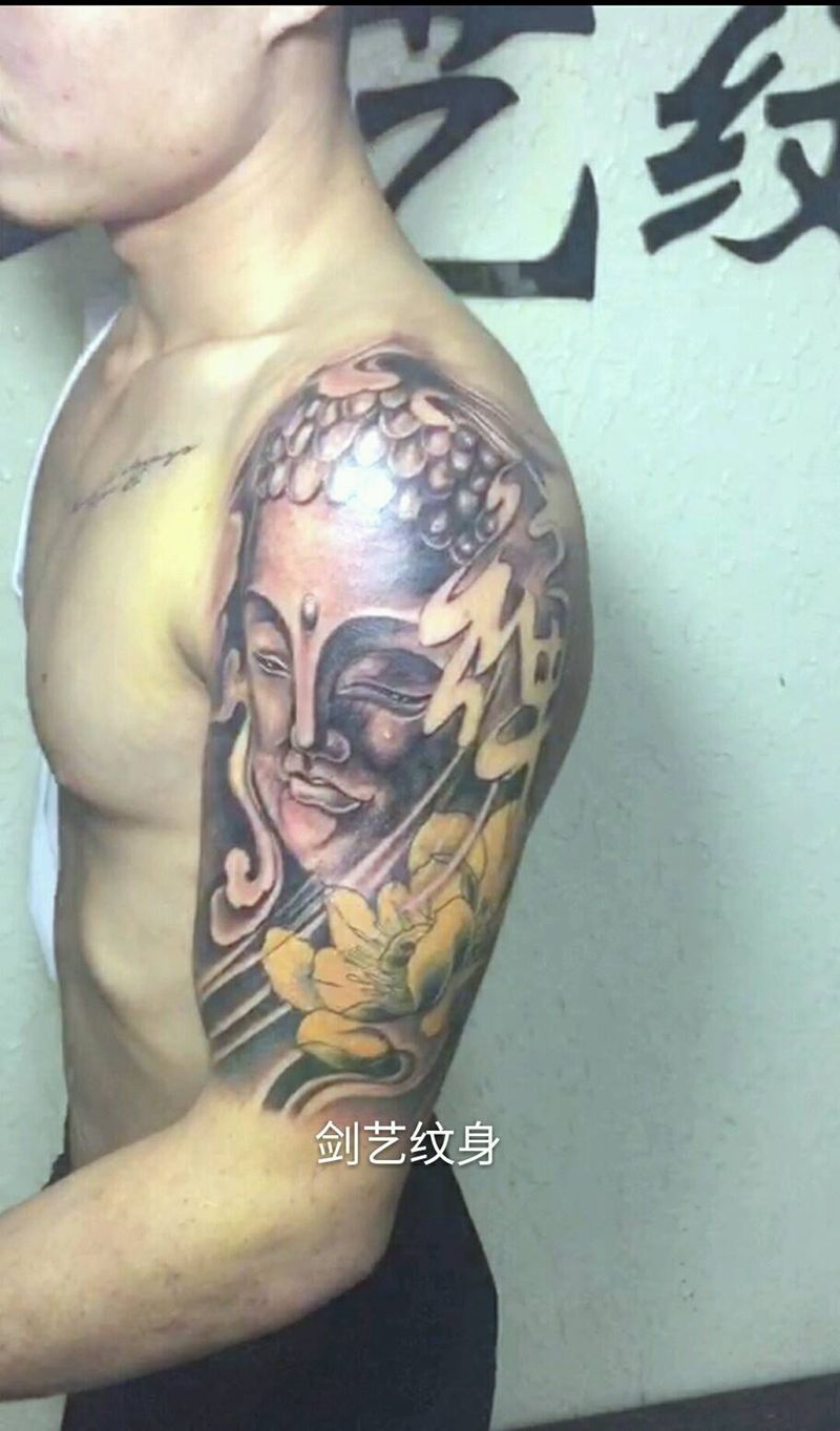 佛纹身图片