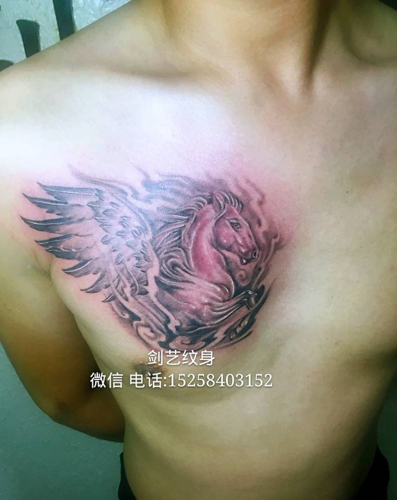 飞马纹身图片