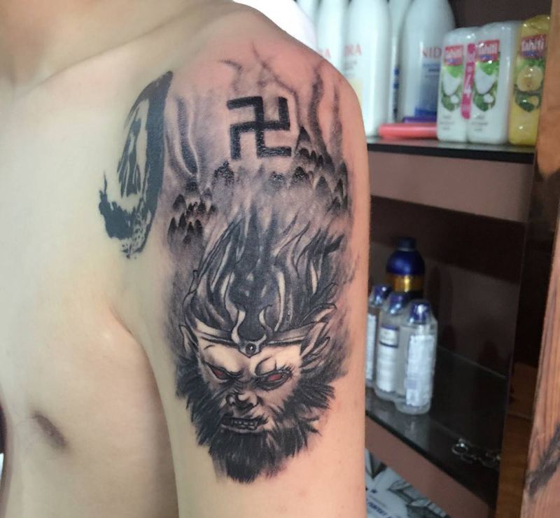 猴子纹身图片