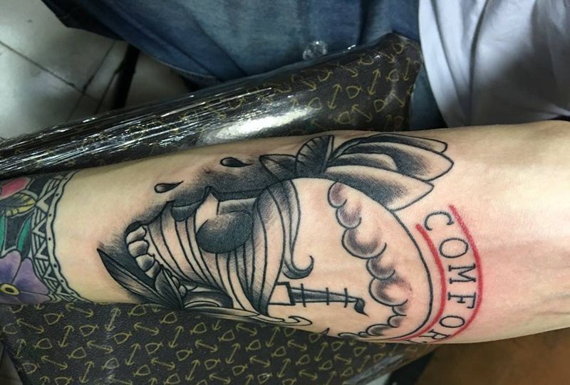 欧美骷髅纹身图片