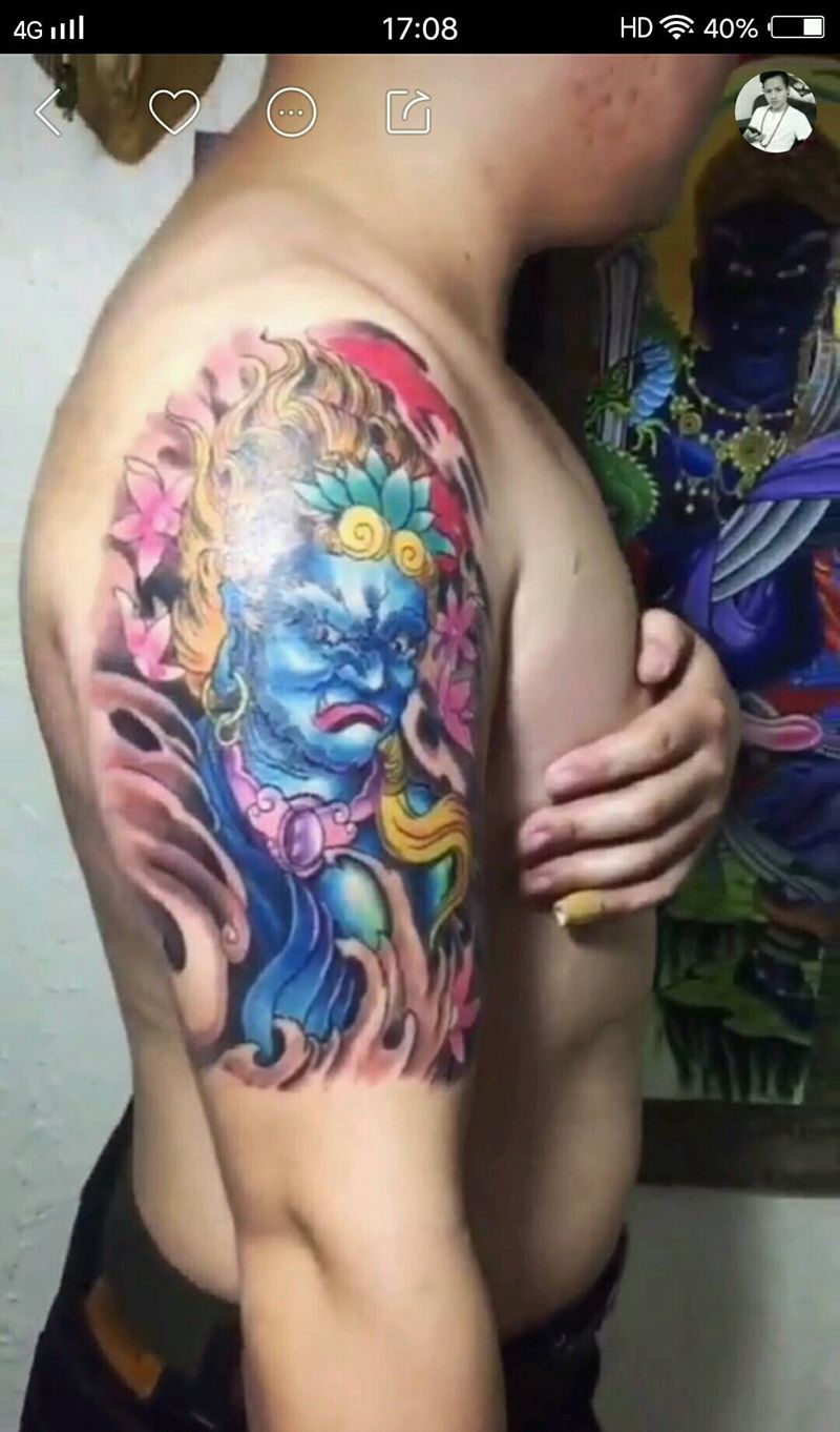 明王纹身图片