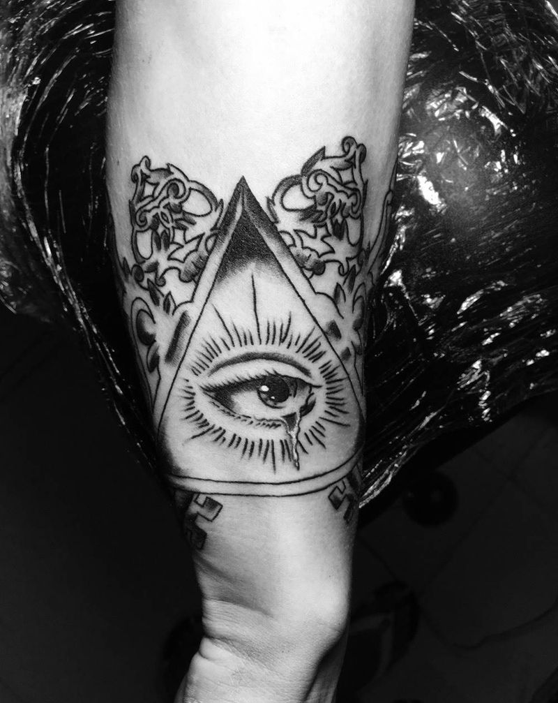 上帝之眼纹身图片