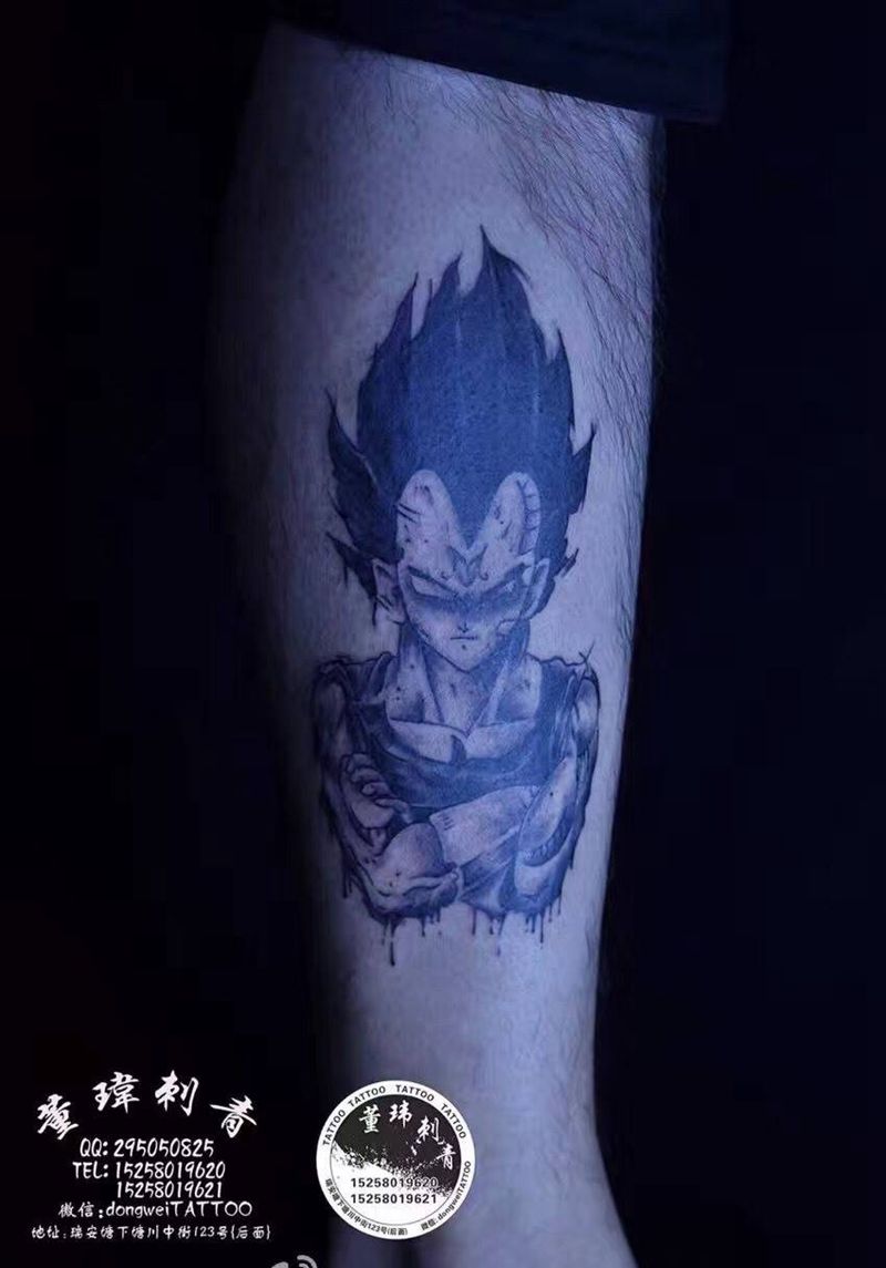 水墨贝吉塔纹身图片