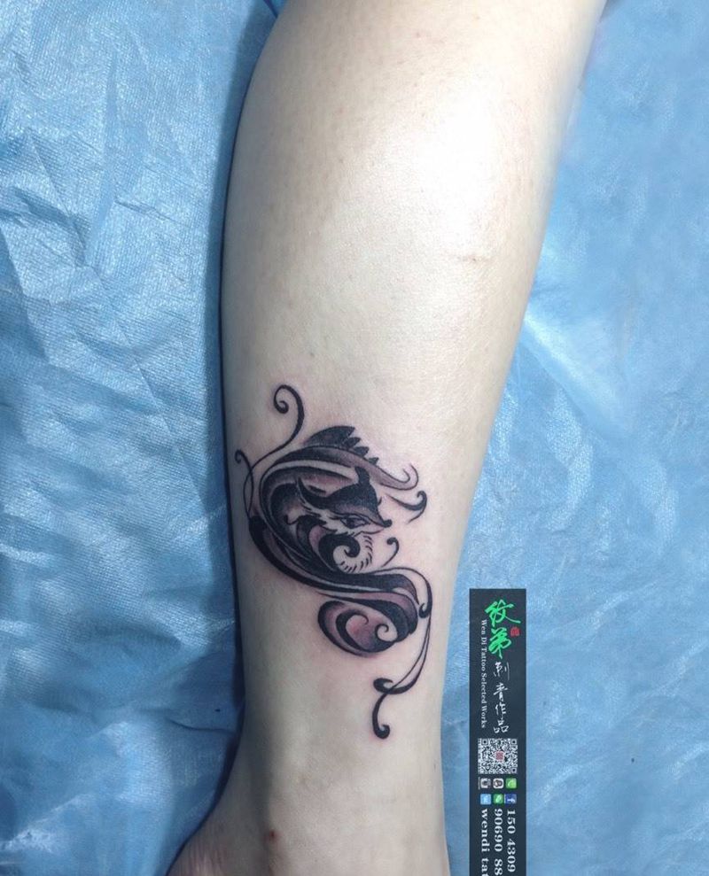 好姐妹纹身要一样的纹身图片_成品手臂脚部传统清新动物纹身图案