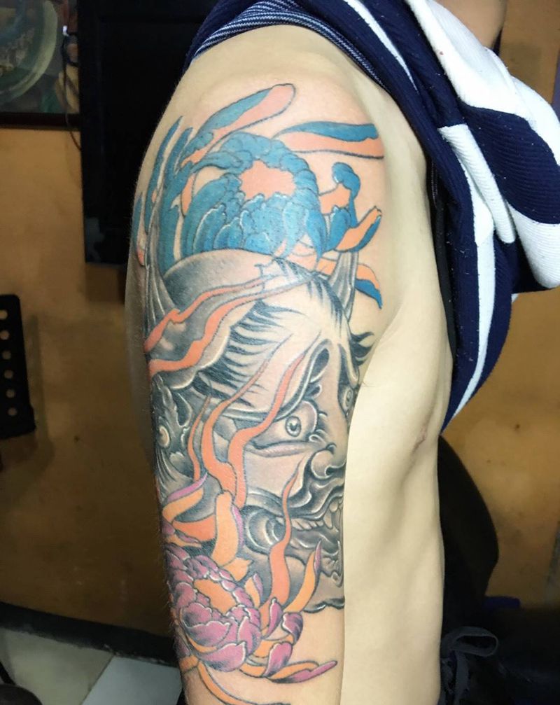 般若完成了纹身图片