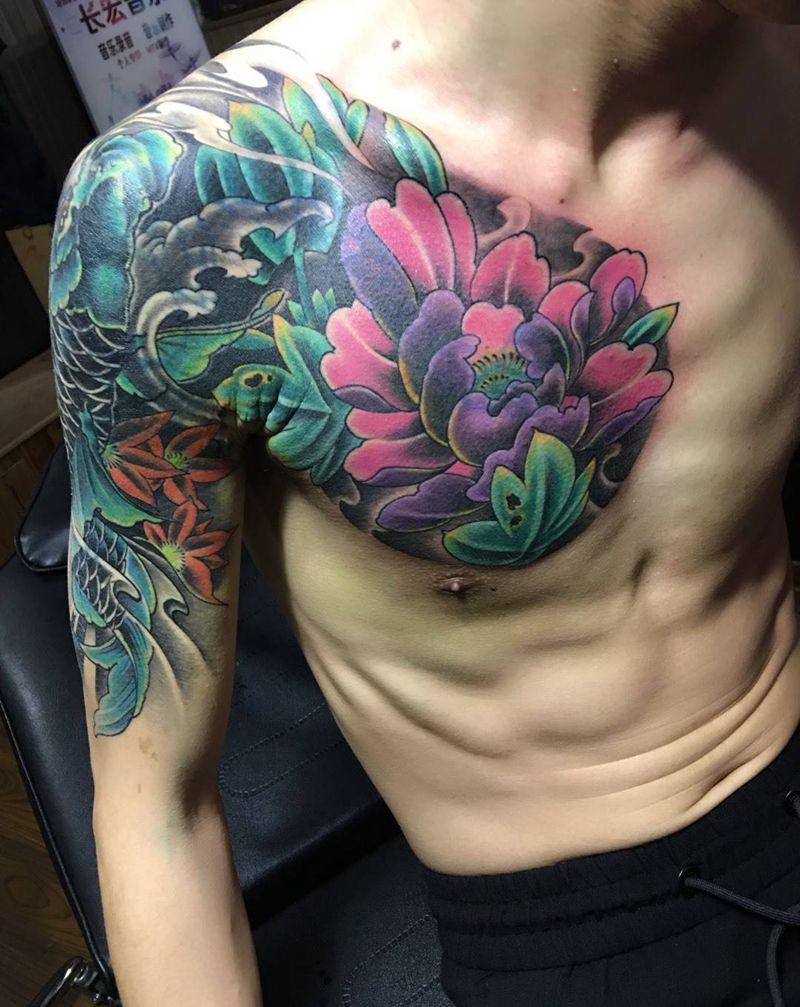 富贵鱼纹身图片