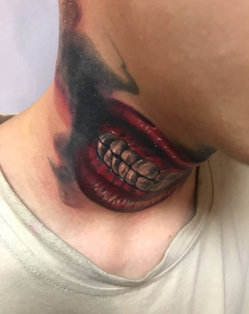 恶魔之吻纹身图片