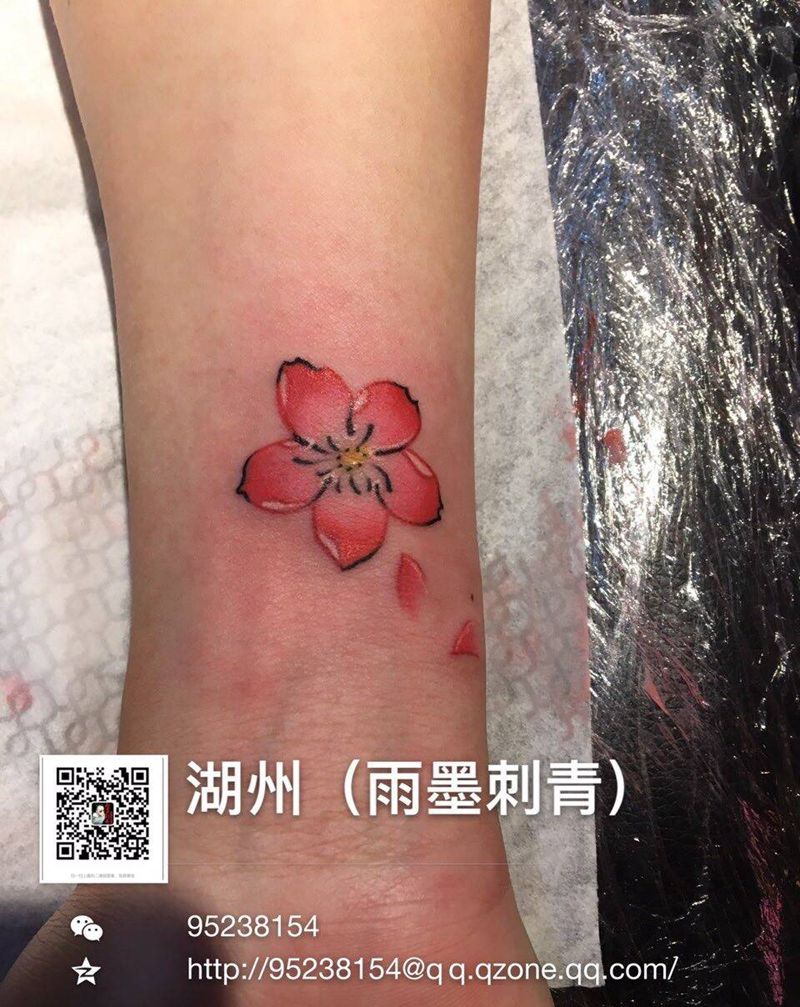 樱花纹身图片