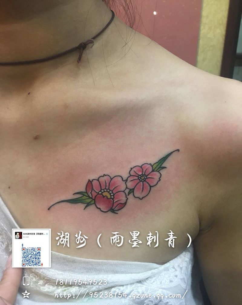 樱花纹身图片