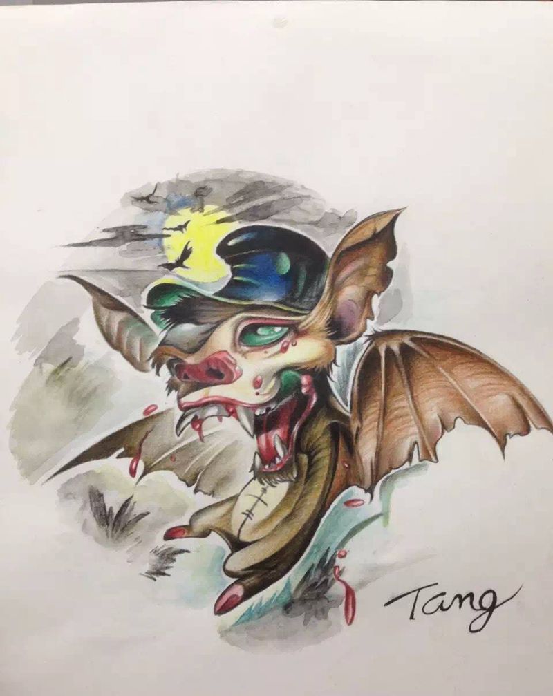 临摹的一个图，求赞纹身图片