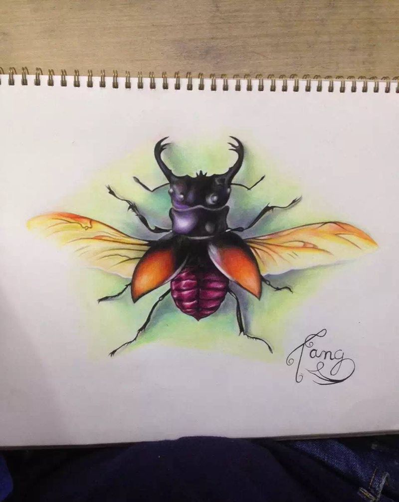 临摹的手稿纹身图片_手稿欧美动物手部腿部腰部背部脚部臀部手臂纹身图案