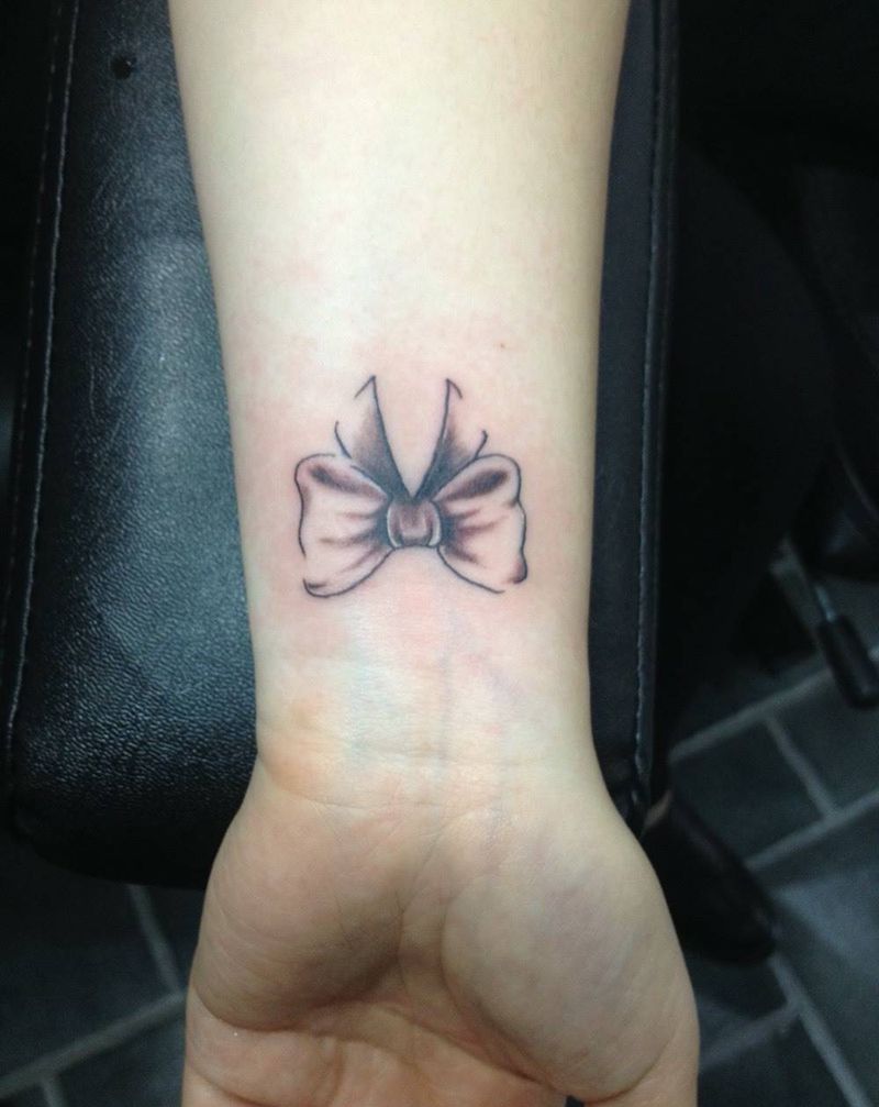 蝴蝶结纹身图片