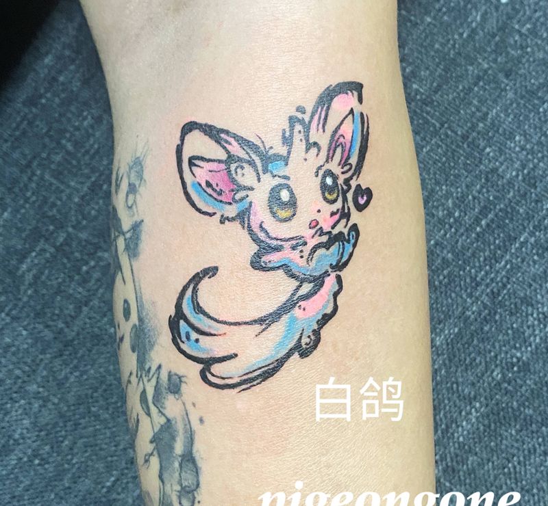 《宝 可 梦》纹身图片_手臂New School神奇宝贝宝可梦动漫纹身图案