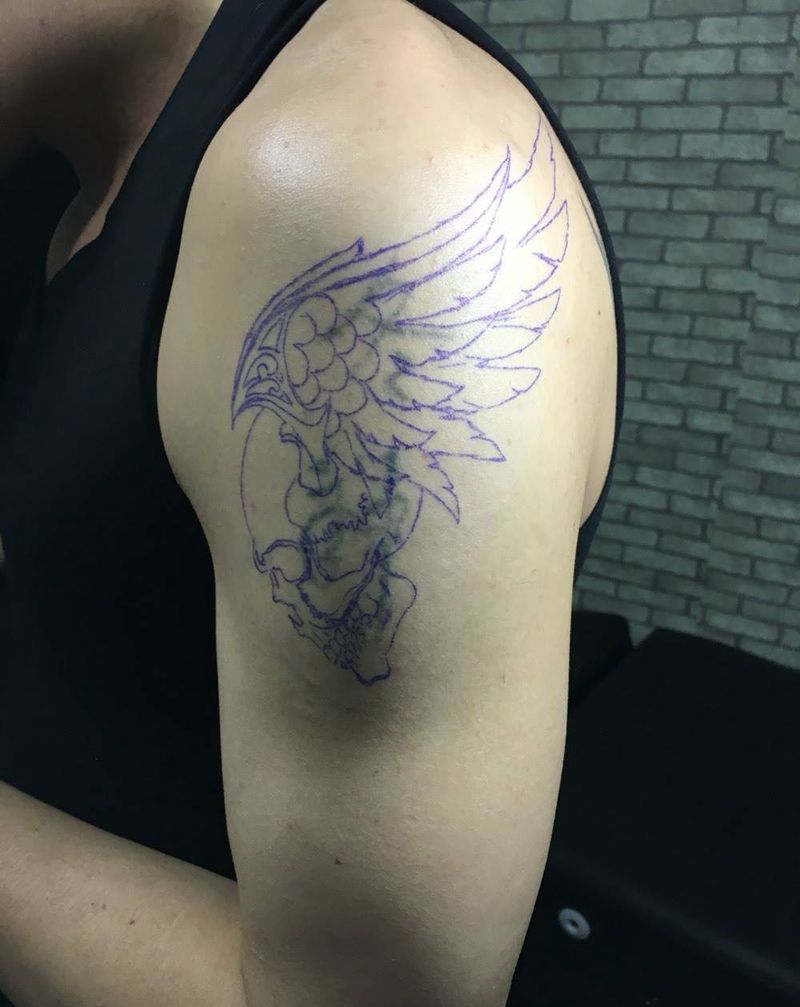 遮盖汉字纹身图片